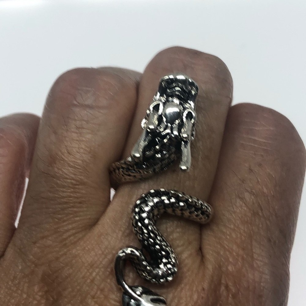Vintage Serpent Dragon Ring - Adjustible